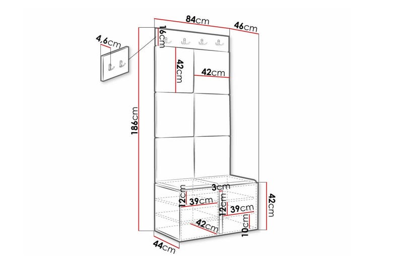 Dunvegan Highboard Svart - Förvaring - Förvaringsmöbler - Byrå