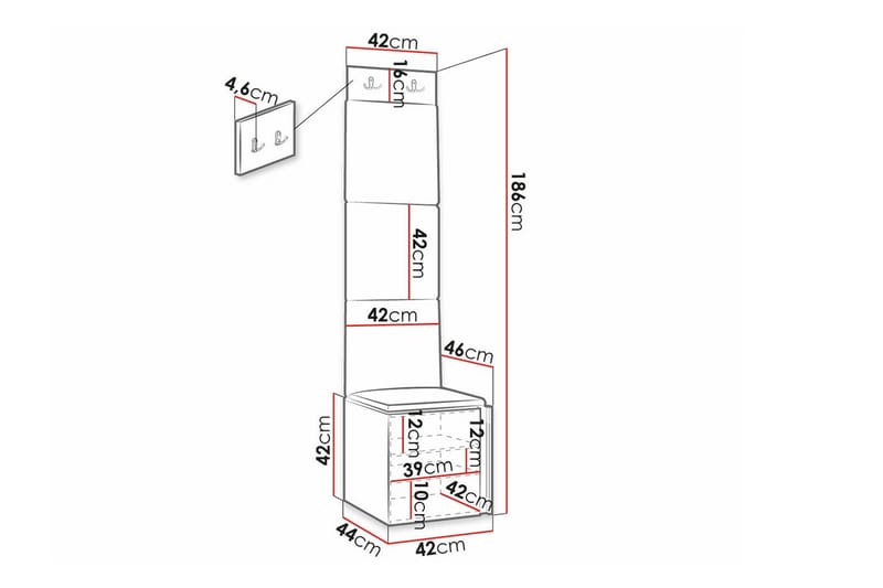 Dunvegan Highboard Svart - Förvaring - Förvaringsmöbler - Byrå