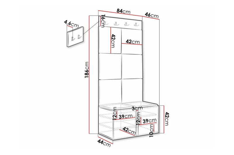 Dunvegan Highboard Svart - Förvaring - Förvaringsmöbler - Byrå