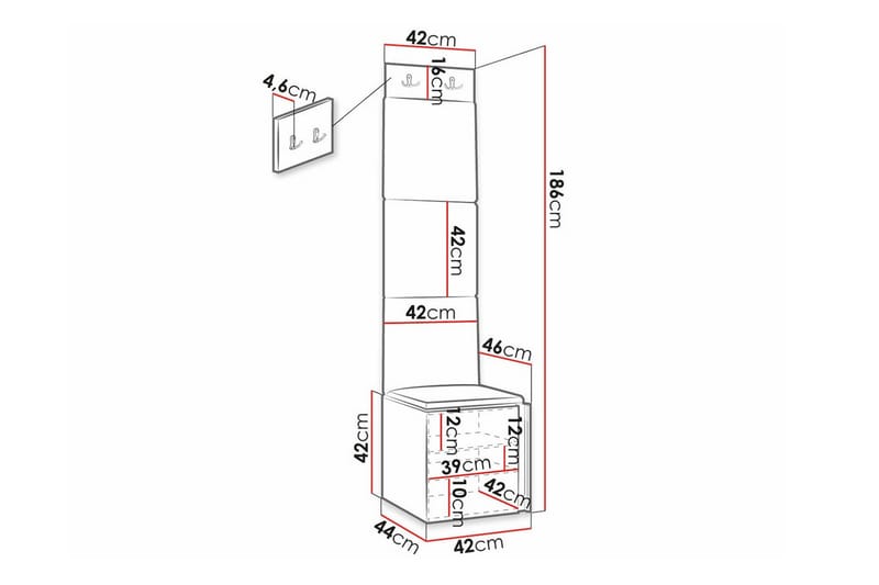 Dunvegan Highboard Svart - Förvaring - Förvaringsmöbler - Byrå