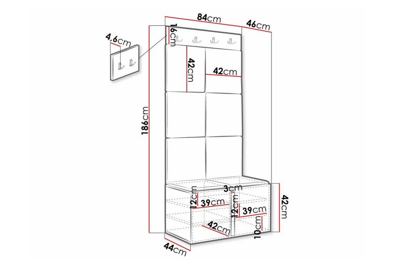 Dunvegan Highboard Svart - Förvaring - Förvaringsmöbler - Byrå