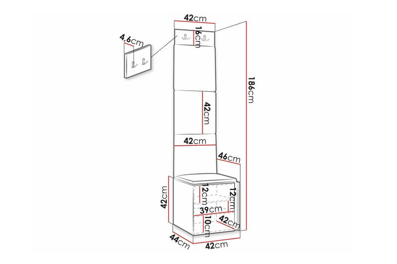 Dunvegan Highboard Svart - Förvaring - Förvaringsmöbler - Byrå