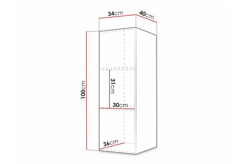 Dunvegan Highboard Vit - Förvaring - Förvaringsmöbler - Byrå