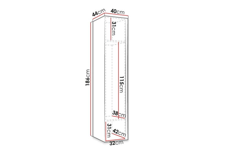 Dunvegan Highboard Vit - Förvaring - Förvaringsmöbler - Byrå