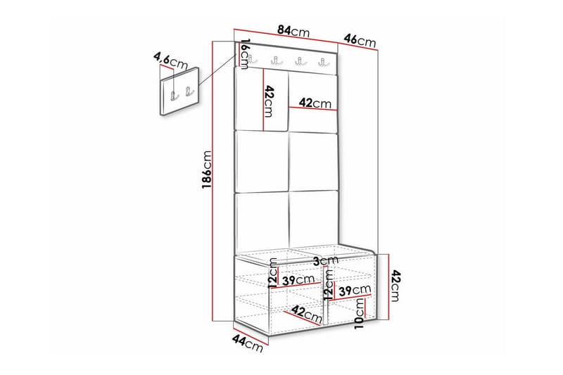 Dunvegan Highboard Vit - Förvaring - Förvaringsmöbler - Byrå