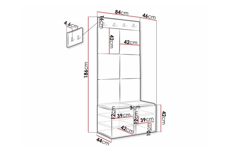 Dunvegan Highboard Vit - Förvaring - Förvaringsmöbler - Byrå