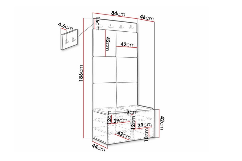 Dunvegan Highboard Vit - Förvaring - Förvaringsmöbler - Byrå