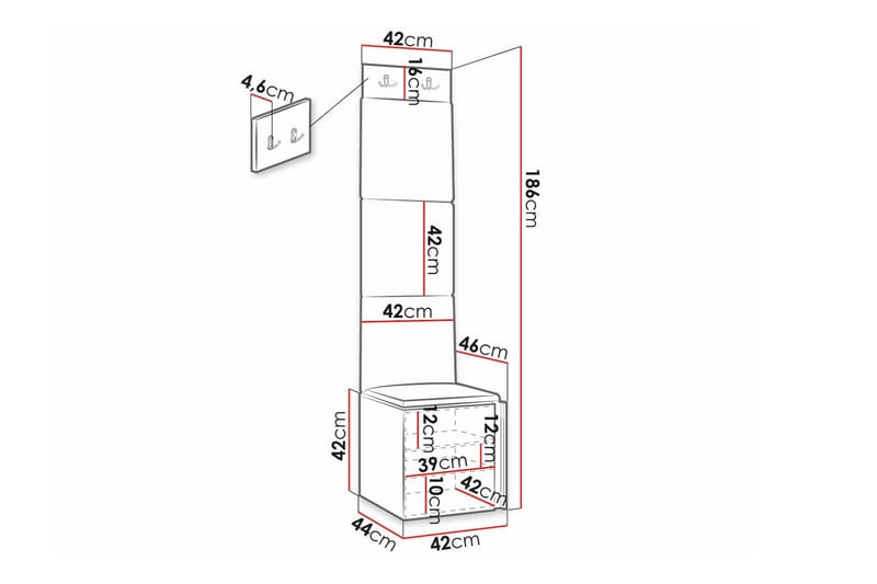 Dunvegan Highboard Vit - Förvaring - Förvaringsmöbler - Byrå