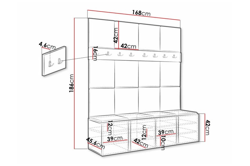 Dunvegan Highboard Vit - Förvaring - Förvaringsmöbler - Byrå