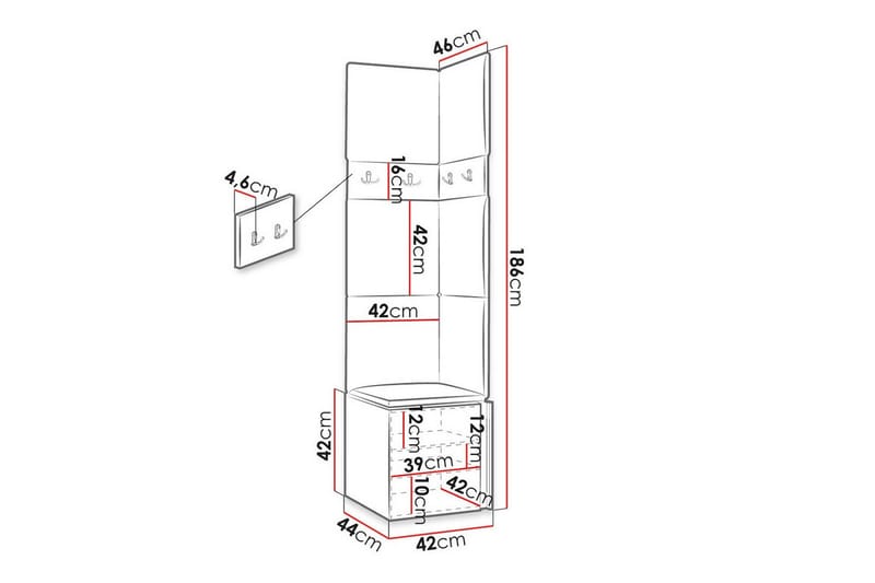 Dunvegan Highboard Vit - Förvaring - Förvaringsmöbler - Byrå