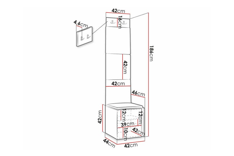 Dunvegan Highboard Vit - Förvaring - Förvaringsmöbler - Byrå