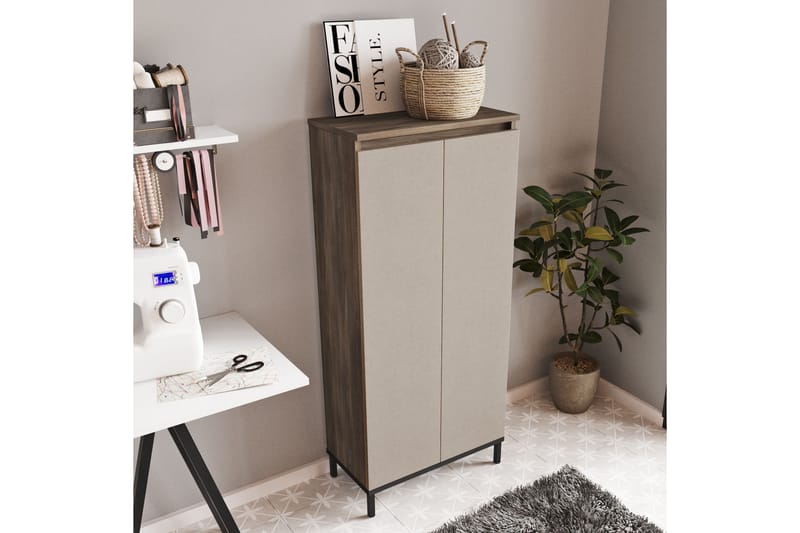 HALPSI Highboard 32x60 cm Brun/Antracit - Förvaring - Förvaringsmöbler - Byrå