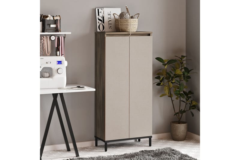 HALPSI Highboard 32x60 cm Brun/Antracit - Förvaring - Förvaringsmöbler - Byrå