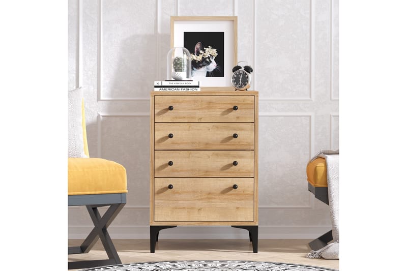 HIGHBOARD 40x45 cm Natur/Svart - Förvaring - Förvaringsmöbler - Byrå