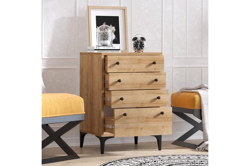 HIGHBOARD 40x45 cm Natur/Svart - Förvaring - Förvaringsmöbler - Byrå