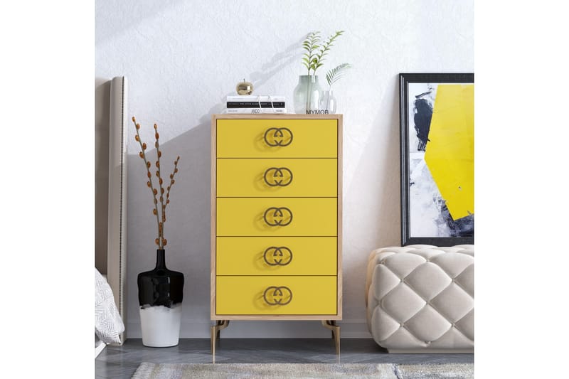 HIGHBOARD 40x50 cm Guld/Natur/Gul - Förvaring - Förvaringsmöbler - Byrå