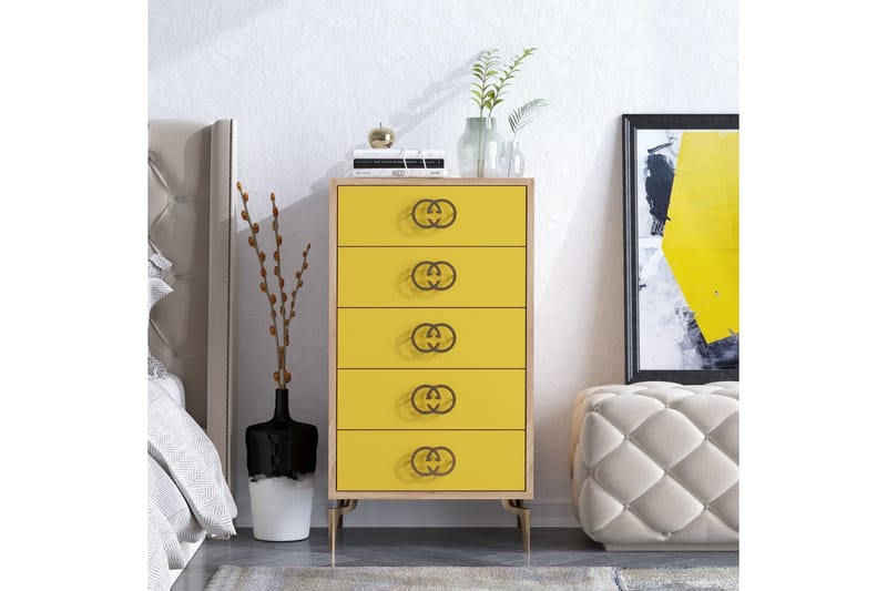 HIGHBOARD 40x50 cm Guld/Natur/Gul - Förvaring - Förvaringsmöbler - Byrå