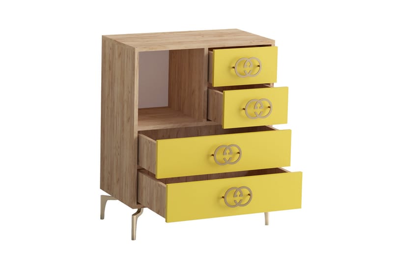 HIGHBOARD 40x70 cm Guld/Natur - Förvaring - Förvaringsmöbler - Byrå