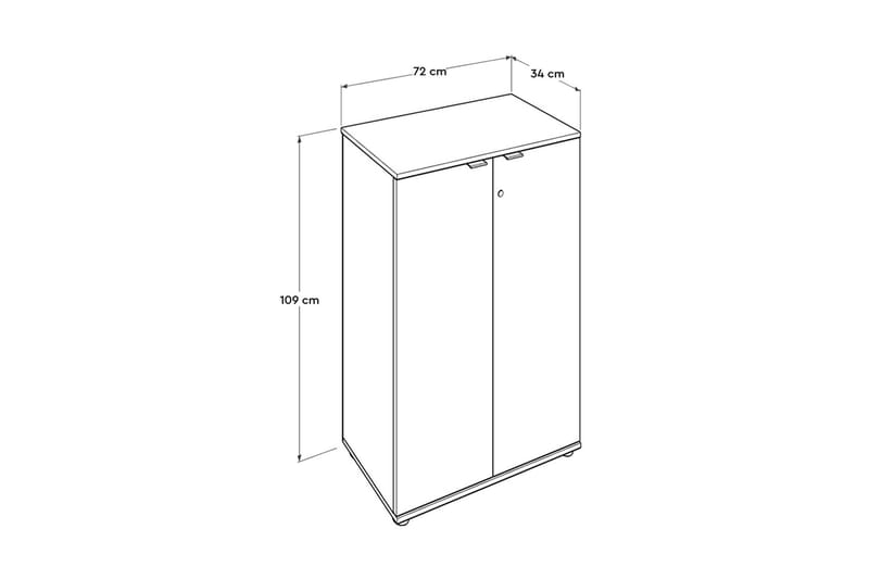 HIGHBOARD 72x109 cm Natur - Förvaring - Förvaringsmöbler - Byrå