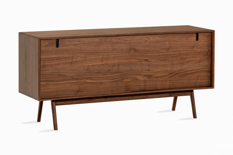 HULSIG Sideboard 160x45 cm Massiv Valnöt Brun - Brun - Förvaring - Förvaringsmöbler - Byrå