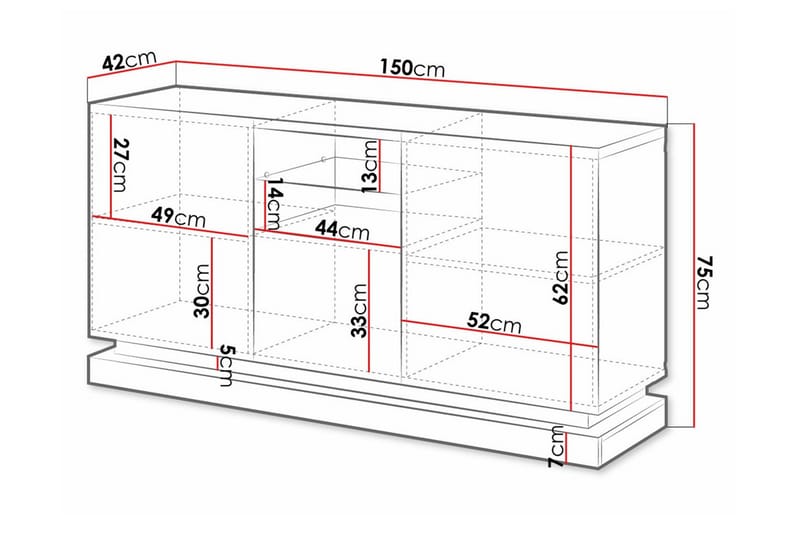 Juniskär Highboard Svart - Förvaring - Förvaringsmöbler - Byrå