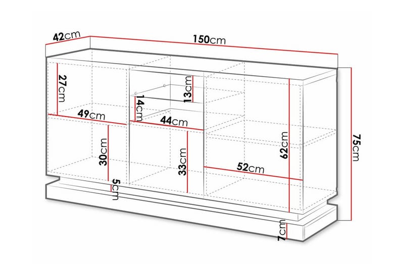 Juniskär Highboard Svart - Förvaring - Förvaringsmöbler - Byrå