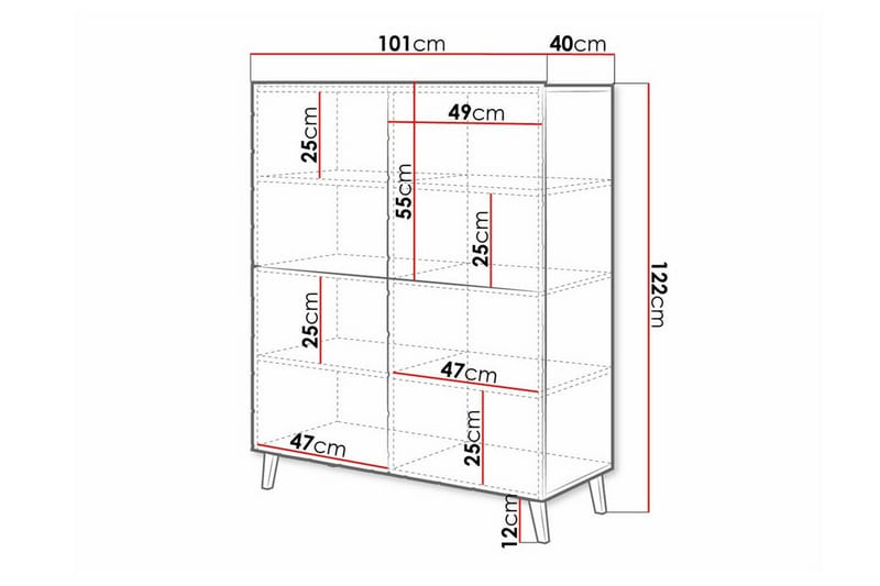 Juniskär Highboard Svart - Förvaring - Förvaringsmöbler - Byrå