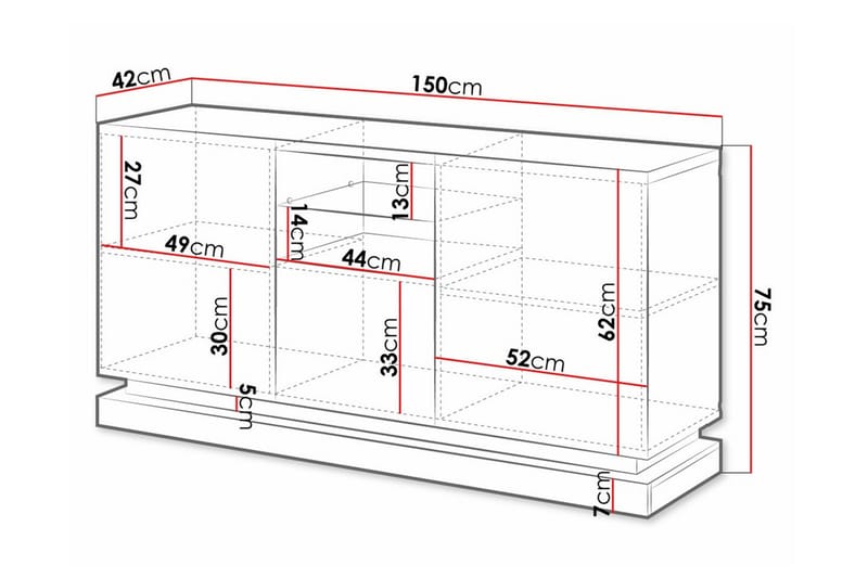 Juniskär Highboard Vit - Förvaring - Förvaringsmöbler - Byrå