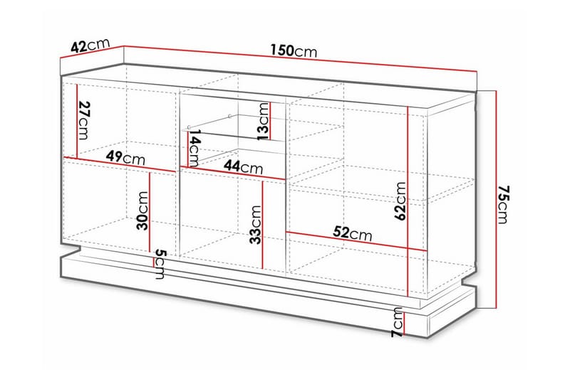 Juniskär Highboard Vit - Förvaring - Förvaringsmöbler - Byrå