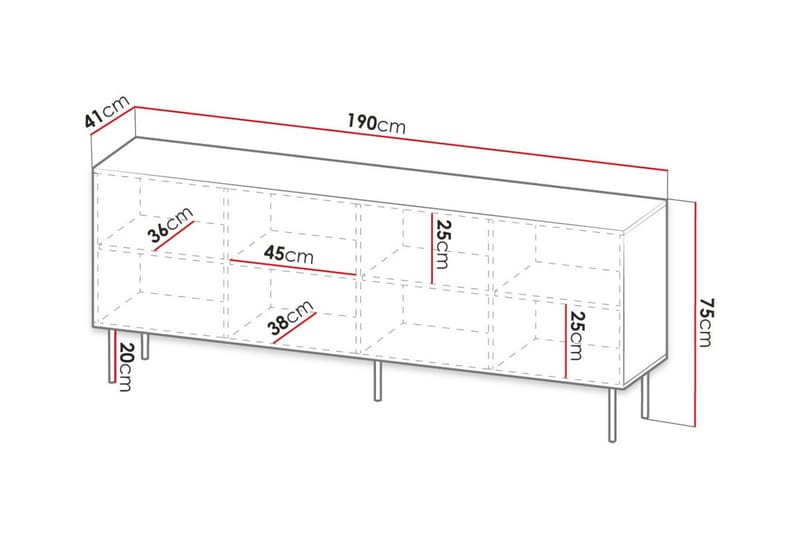 Juniskär Highboard Vit - Förvaring - Förvaringsmöbler - Byrå