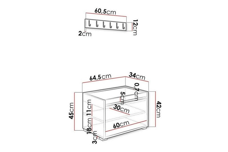 Kenmare Highboard Vit - Förvaring - Förvaringsmöbler - Byrå