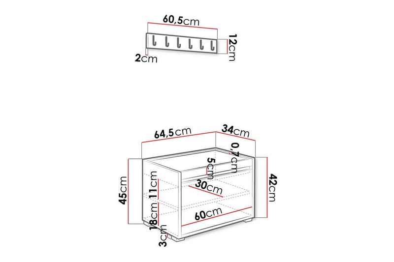 Kenmare Highboard Vit - Förvaring - Förvaringsmöbler - Byrå