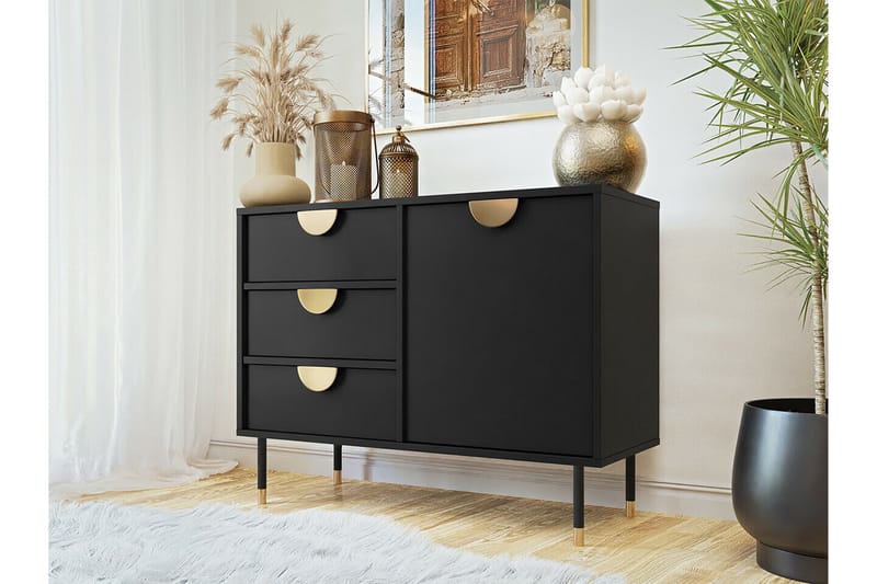 Kintore Highboard Svart - Förvaring - Förvaringsmöbler - Byrå