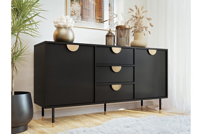 Kintore Highboard Svart - Förvaring - Förvaringsmöbler - Byrå