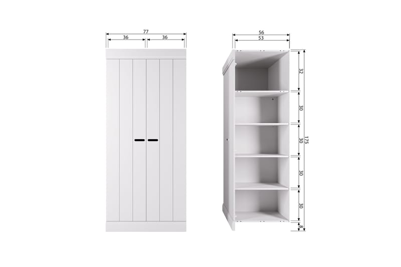 KOTONE Highboard Vit - Förvaring - Förvaringsmöbler - Byrå