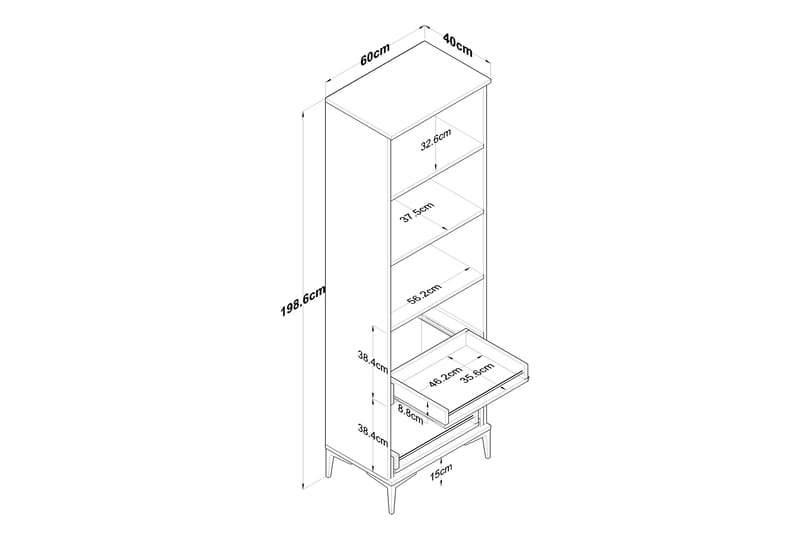 Manorma Highboard Vit - Förvaring - Förvaringsmöbler - Byrå