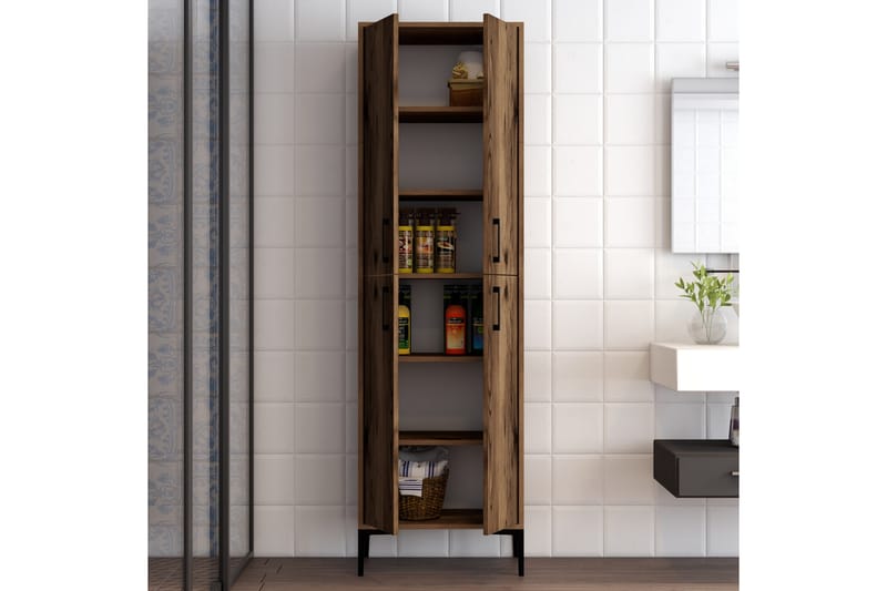 NAUEN Highboard 60x35 cm Mörkbrun - Förvaring - Förvaringsmöbler - Byrå