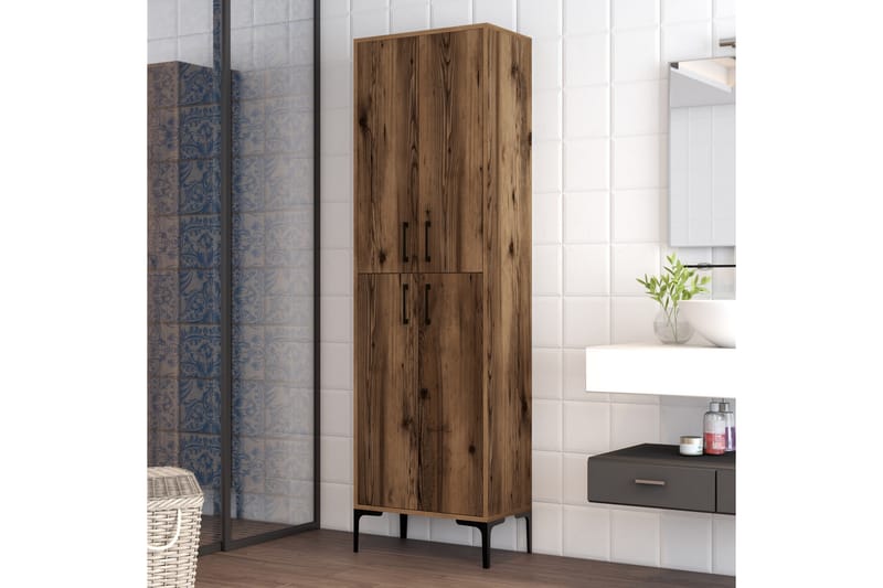 NAUEN Highboard 60x35 cm Mörkbrun - Förvaring - Förvaringsmöbler - Byrå