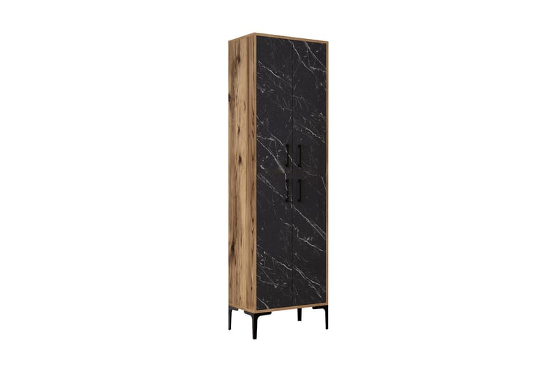 NAUEN Highboard 60x35 cm Mörkbrun/Svart - Förvaring - Förvaringsmöbler - Byrå