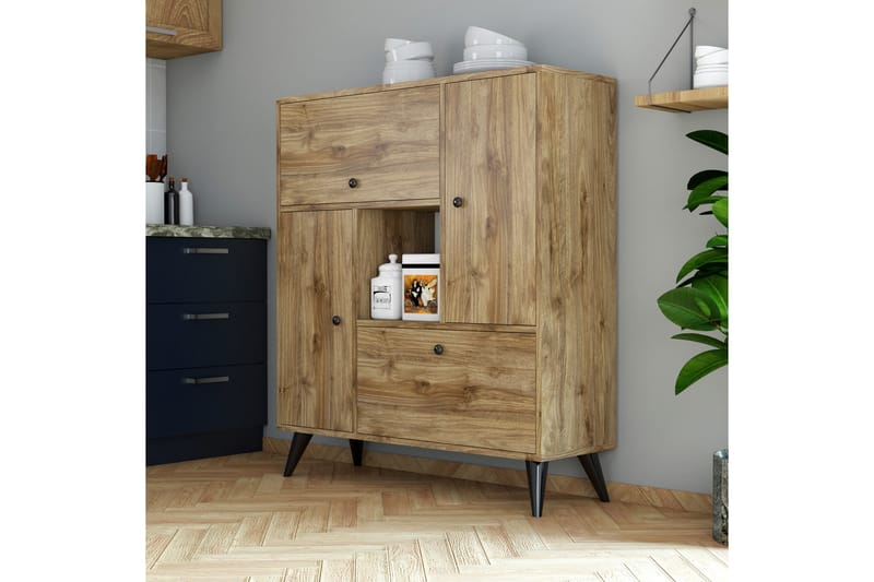 PORTENHEGEN Highboard 35x105 cm Valnöt - Förvaring - Förvaringsmöbler - Byrå