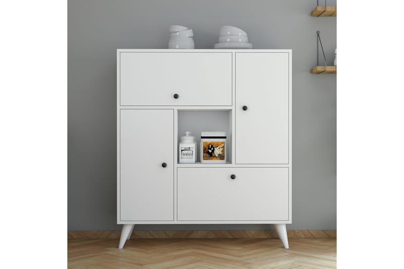 PORTENHEGEN Highboard 35x105 cm Vit - Förvaring - Förvaringsmöbler - Byrå