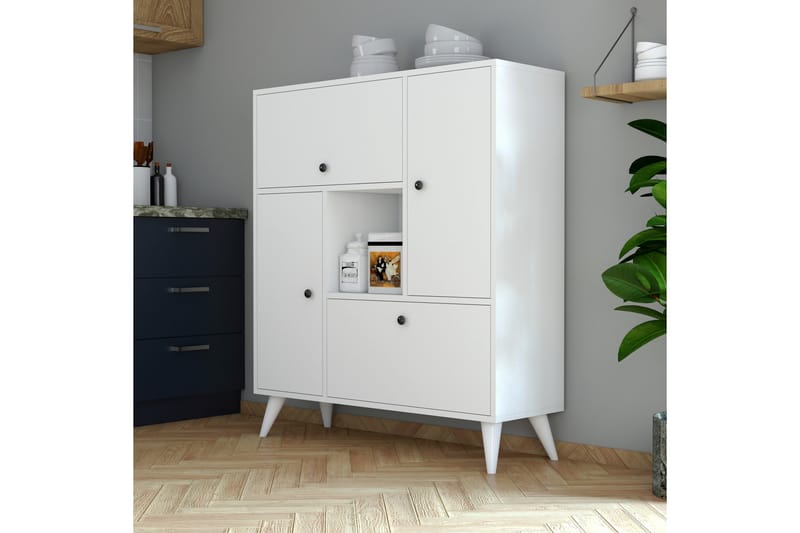 PORTENHEGEN Highboard 35x105 cm Vit - Förvaring - Förvaringsmöbler - Byrå