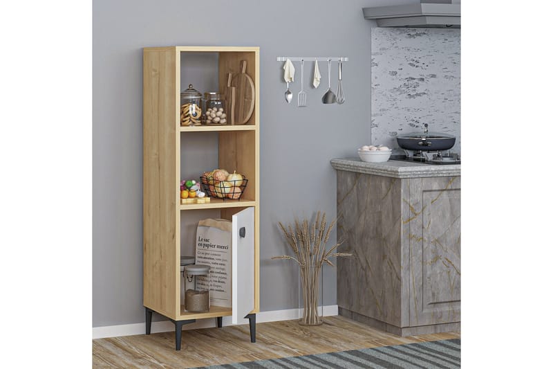 POSICO Highboard 39x35 cm Blå/Natur/Vit - Förvaring - Förvaringsmöbler - Byrå