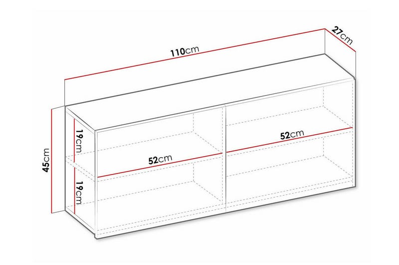 Rathmore Highboard Ljusgrå - Förvaring - Förvaringsmöbler - Byrå