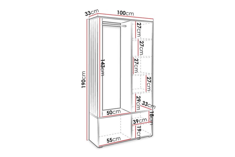 Rosehall Highboard Brun - Förvaring - Förvaringsmöbler - Byrå