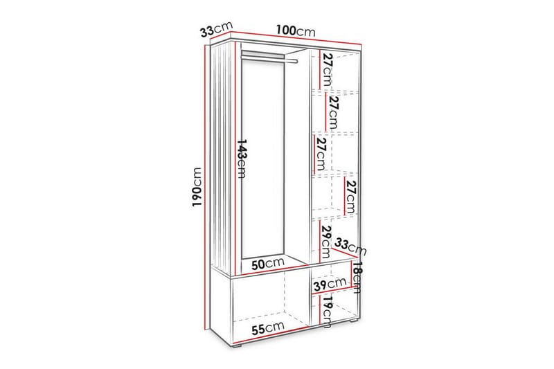 Rosehall Highboard Vit - Förvaring - Förvaringsmöbler - Byrå