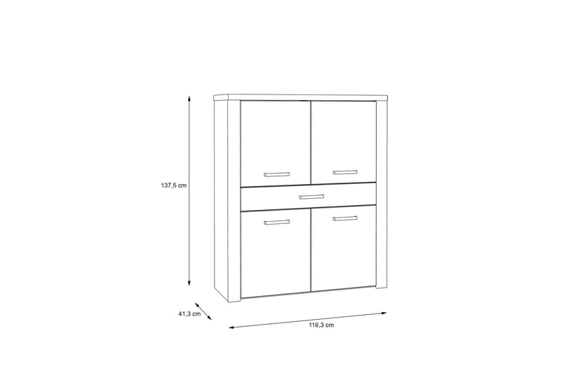 SMADOV Sideboard 52x210 cm Brun - Förvaring - Förvaringsmöbler - Byrå