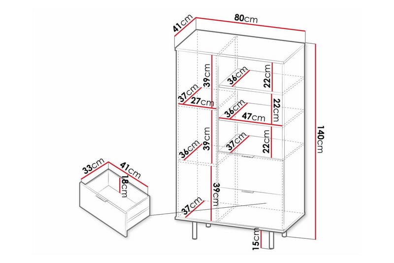 Staffin Highboard Cashmere - Förvaring - Förvaringsmöbler - Byrå