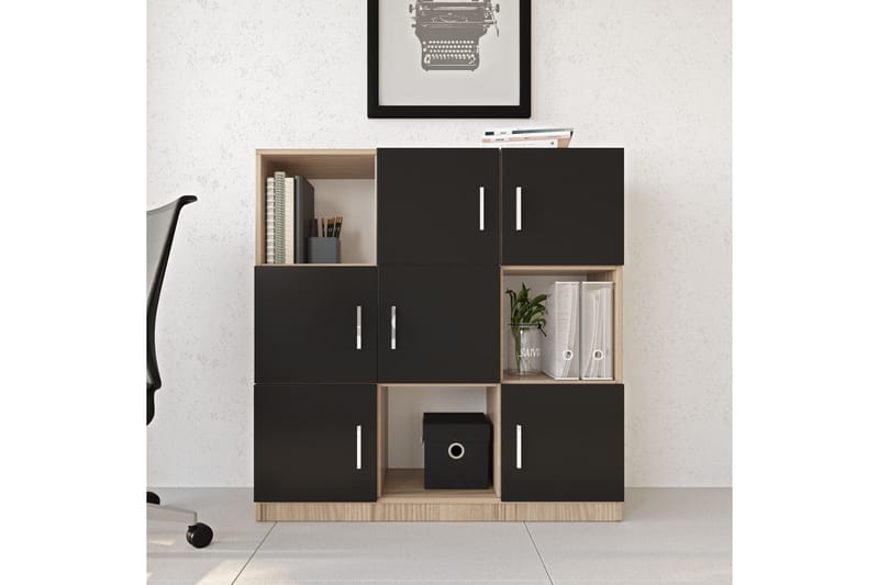 UFFERING Highboard 38x120 cm Natur/Svart - Förvaring - Förvaringsmöbler - Byrå