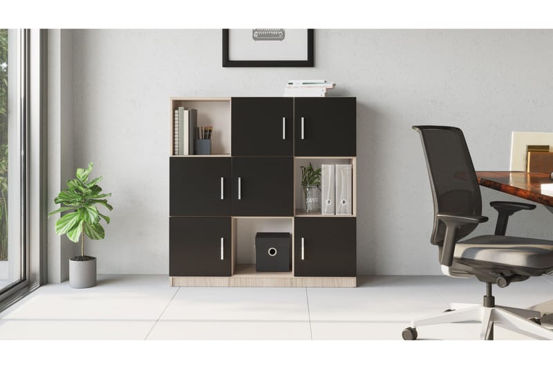 UFFERING Highboard 38x120 cm Natur/Svart - Förvaring - Förvaringsmöbler - Byrå